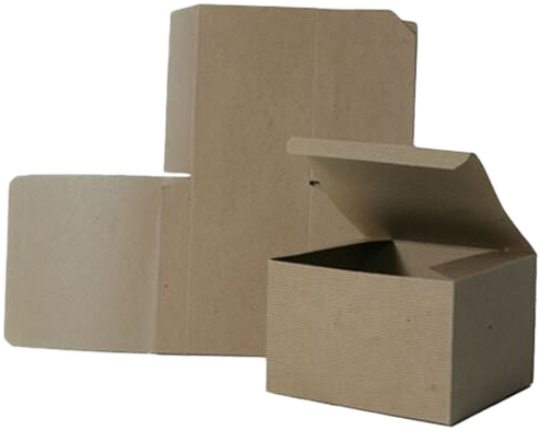 Brown Kraft Medium Open Lid Gift Boxes (6 x 4 1/2 x 4 1/2)