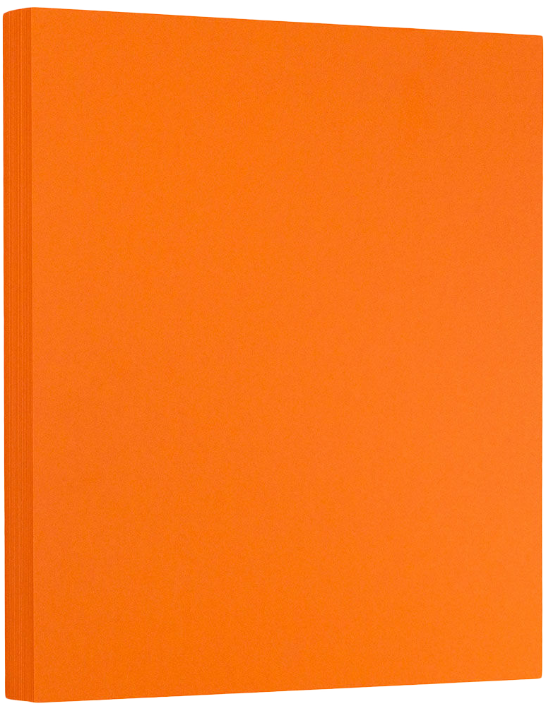 Mandarin Orange 130lb 8 1/2 x 11 Cardstock