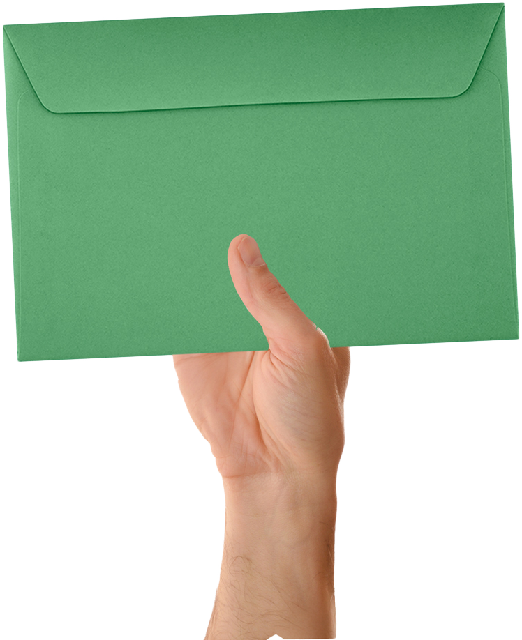 Holiday Green 32lb 6 x 9 Booklet Envelopes