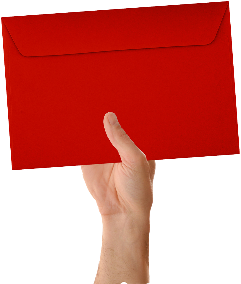Red 24lb 6 x 9 Booklet Envelopes
