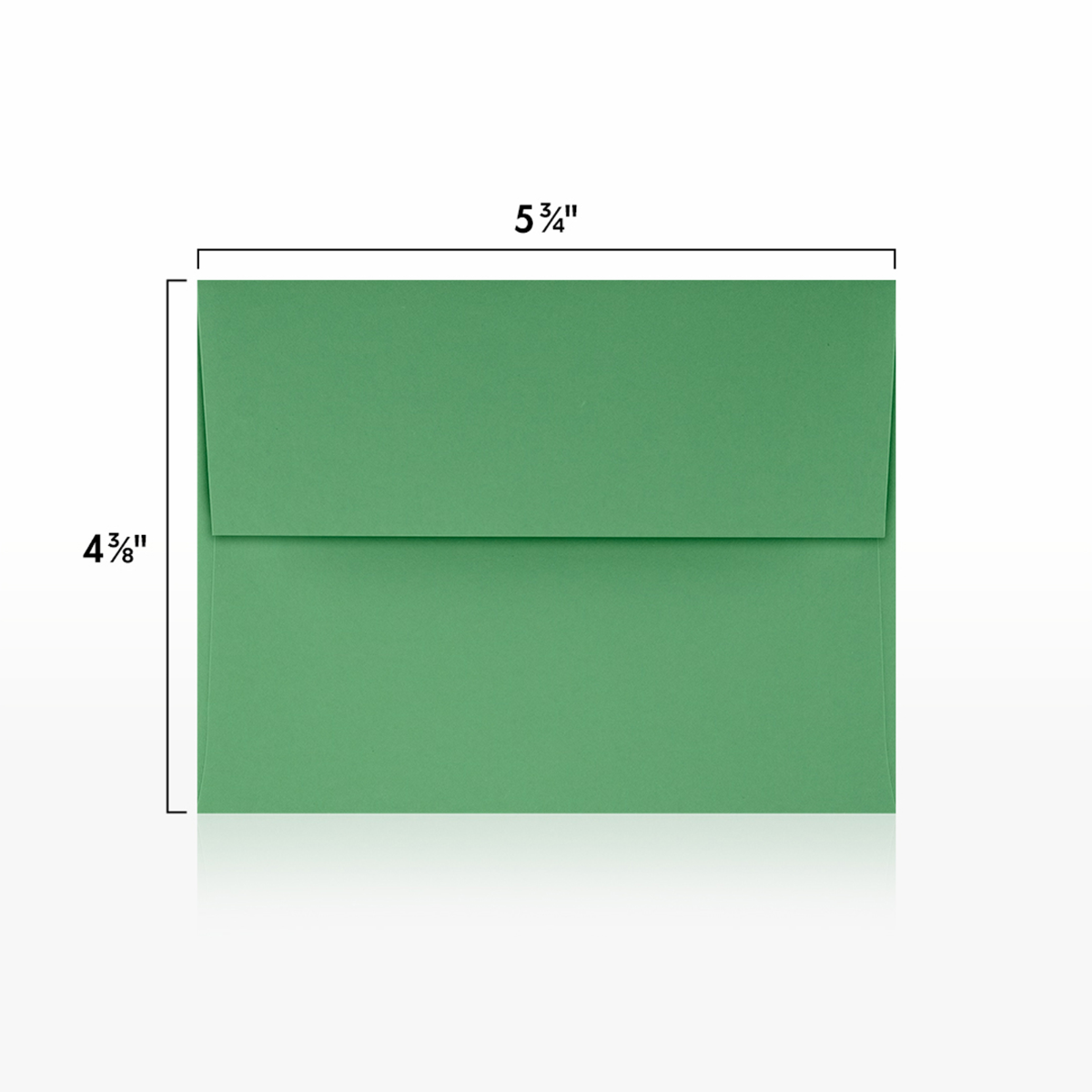 Holiday Green 32lb A2 Invitation Envelopes (4 3/8 x 5 3/4) with Peel & Seal