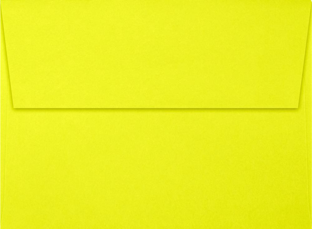 Citrus Yellow 32lb A6 Invitation Envelopes (4 3/4 x 6 1/2) with Peel & Seal