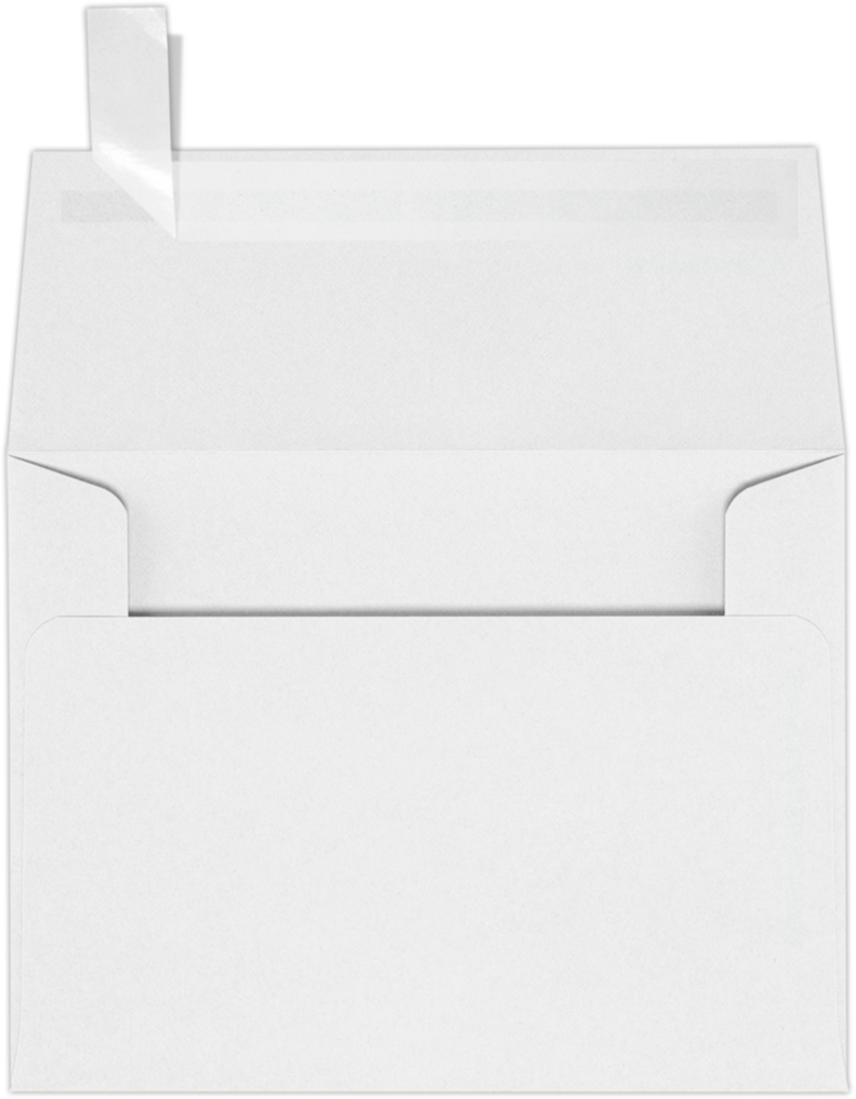 Premium White 32lb A2 Invitation Envelopes (4 3/8 x 5 3/4) with Peel & Seal
