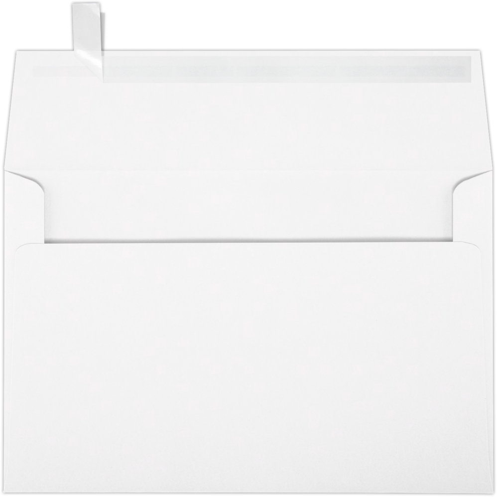 Premium White 32lb A9 Invitation Envelopes (5 3/4 x 8 3/4) with Peel & Seal
