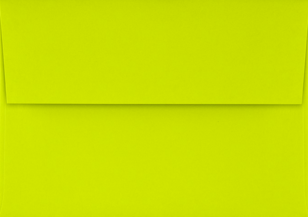 Wasabi Lime Green 32lb A1 Invitation Envelopes (3 5/8 x 5 1/8) with Peel & Seal