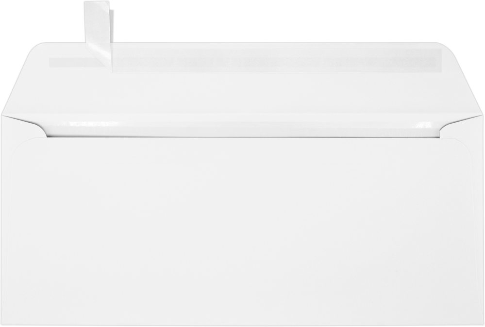 White 32lb Cougar #10 Full Face Window Booklet Premium Envelopes (4 1/8 x 9 1/2)