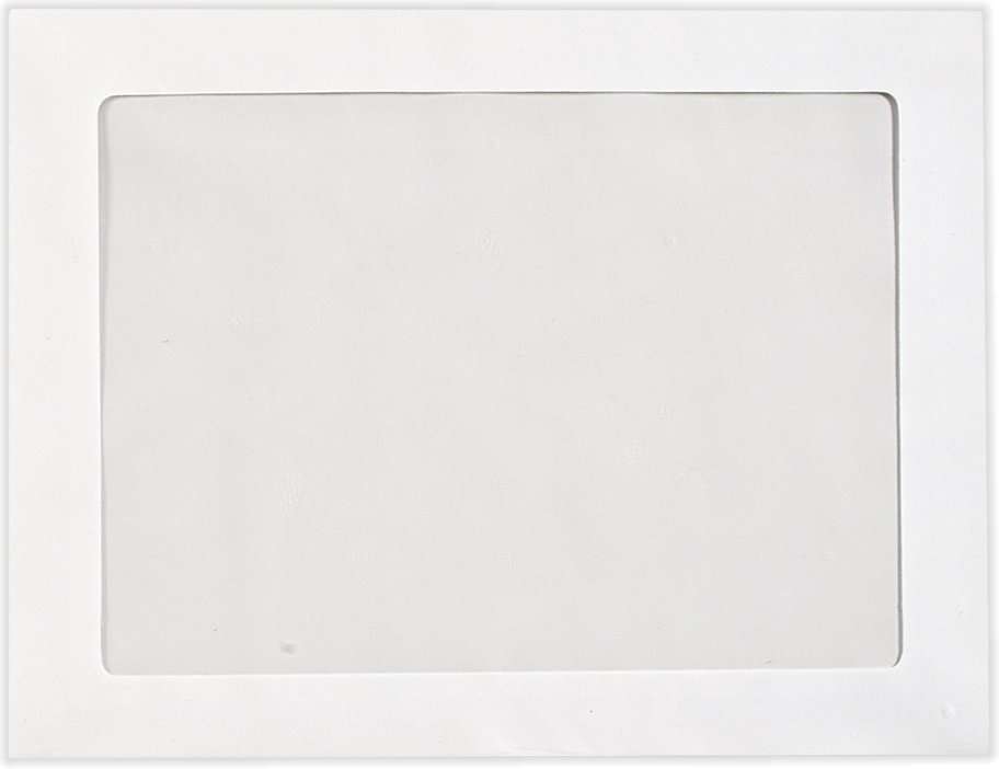 White 28lb 10 x 13 Full Face Window Envelopes