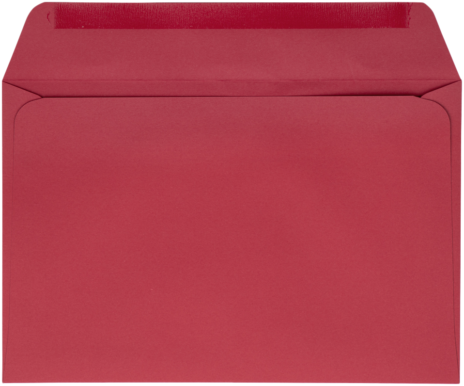 Red 32lb 6 x 9 Full Face Window Envelopes