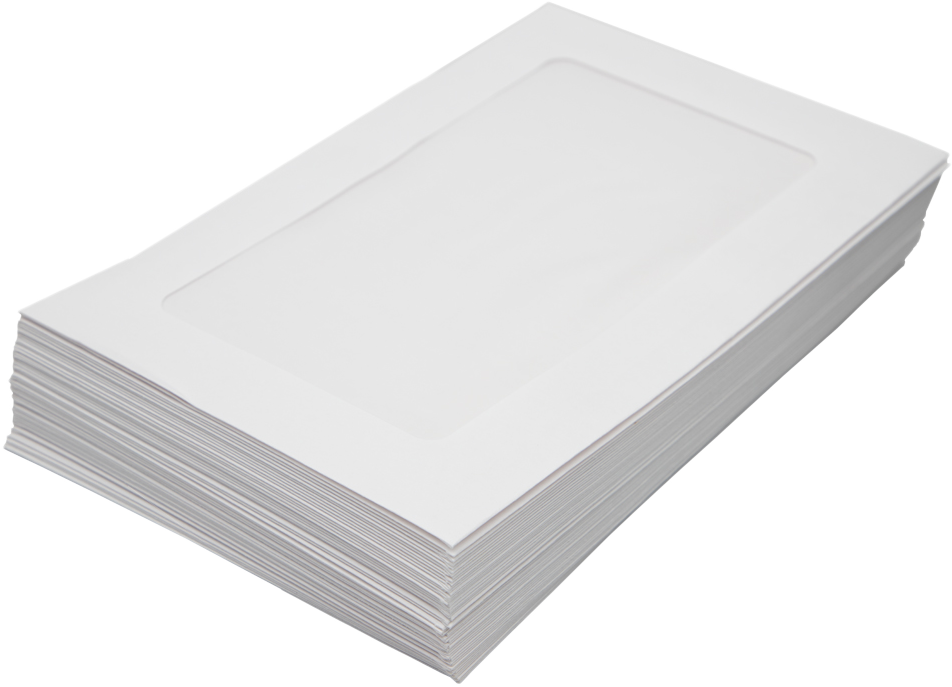 White 28lb 6 x 9 Full Face Window Envelopes