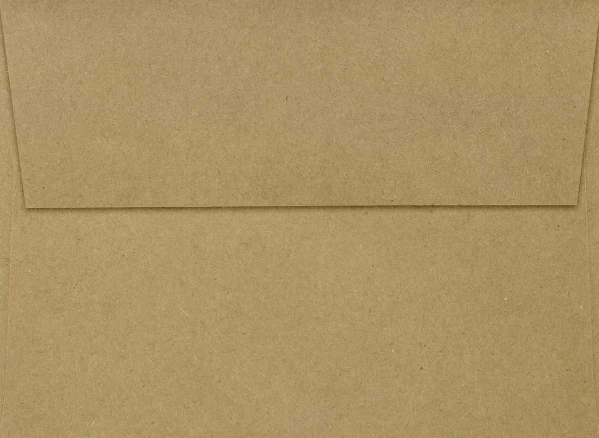 Grocery Bag with Gold Foil Lining 28lb A7 Invitation Envelopes (5 1/4 x 7 1/4) with Peel & Seal