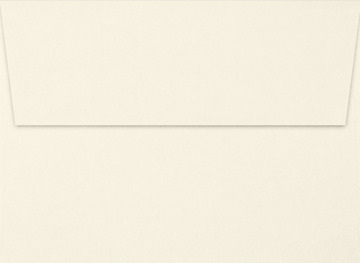 Natural with Fold Foil Lining 28lb A7 Invitation Envelopes (5 1/4 x 7 1/4) with Peel & Seal