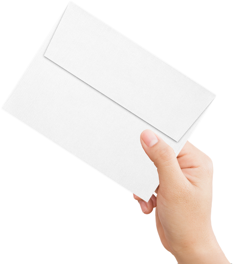 White with Gold Foil Lining 32lb A2 Invitation Envelopes (4 3/8 x 5 3/4) with Peel & Seal