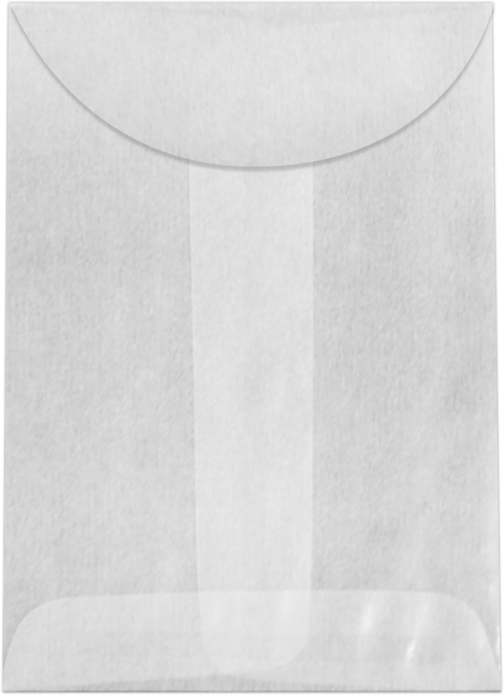 Glassine 30lb 2 1/4 x 3 1/2 Open End Envelopes