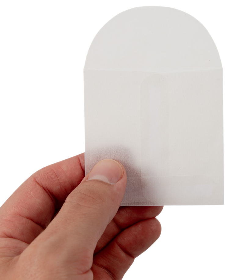 Glassine 30lb 2 3/4 x 2 3/4 Open End Envelopes