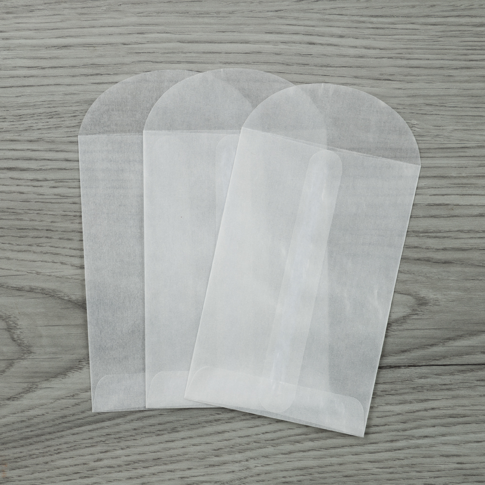 Glassine 30lb 3 x 4 1/2 Open End Envelopes