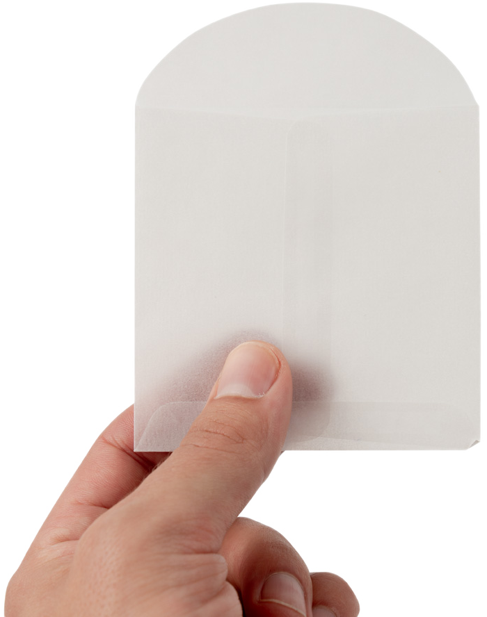 Glassine 30lb 3 1/2 x 3 1/2 Open End Envelopes