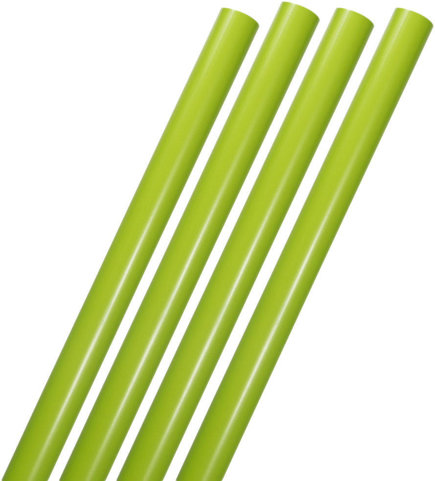 Lime Green Glossy Wrapping Paper Set (100 Sq Ft) - 4 Rolls