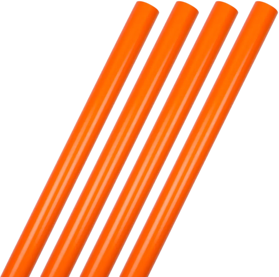 Orange Glossy Wrapping Paper Set (100 Sq Ft) - 4 Rolls