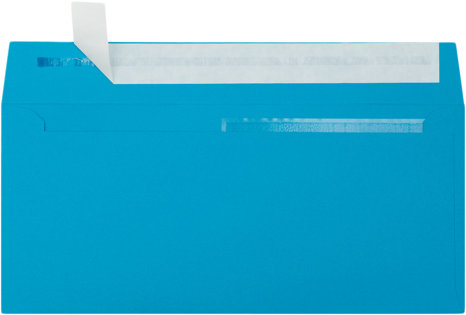 Pool Blue 32lb #10 Invoice Double Window (4 1/8 x 9 1/8) Envelopes with Peel & Seal