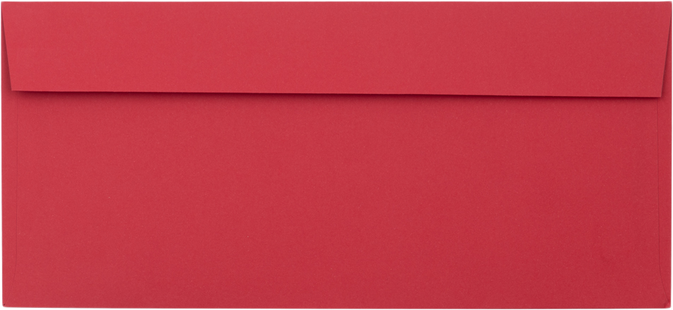 Red 32lb #10 Invoice Double Window (4 1/8 x 9 1/8) Envelopes with Peel & Seal