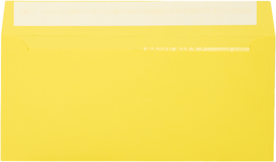 Citrus Yellow 32lb #10 Invoice Double Window (4 1/8 x 9 1/8) Envelopes with Peel & Seal