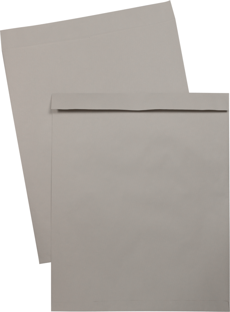 Gray Kraft 28lb 22 x 27 Open End Envelopes