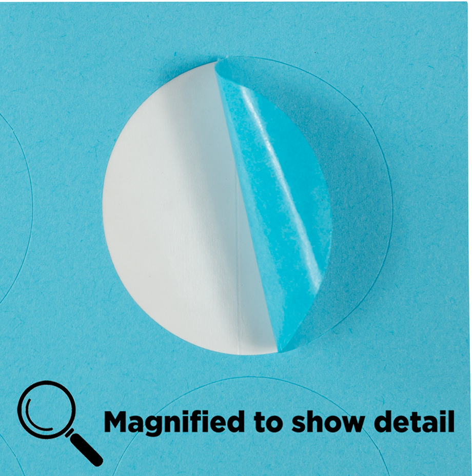 Blue Medium 1 2/3 Inch Round Labels