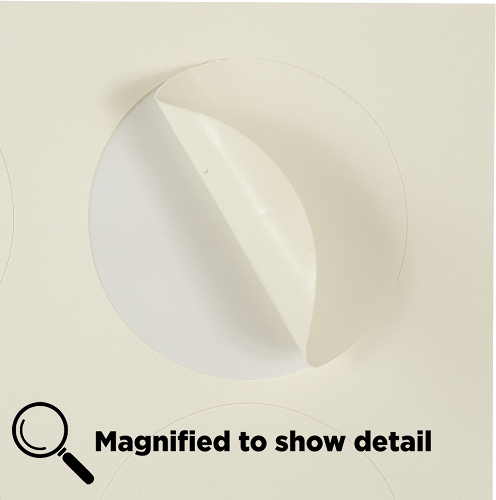 Ivory Medium 1 2/3 Inch Round Labels