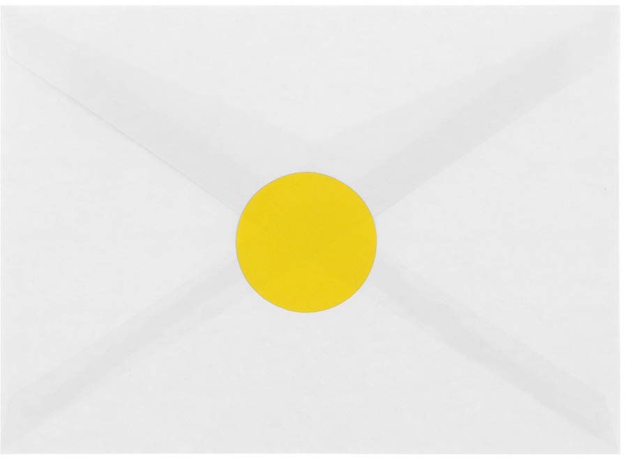 Yellow Medium 1 2/3 Inch Round Labels