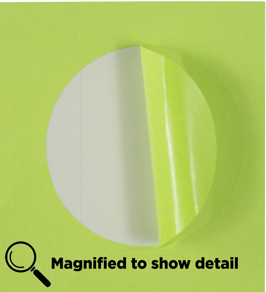 Ultra Lime Green Large 2 1/2 Inch Round Labels