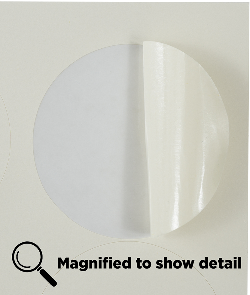Ivory Large 2 1/2 Inch Round Labels