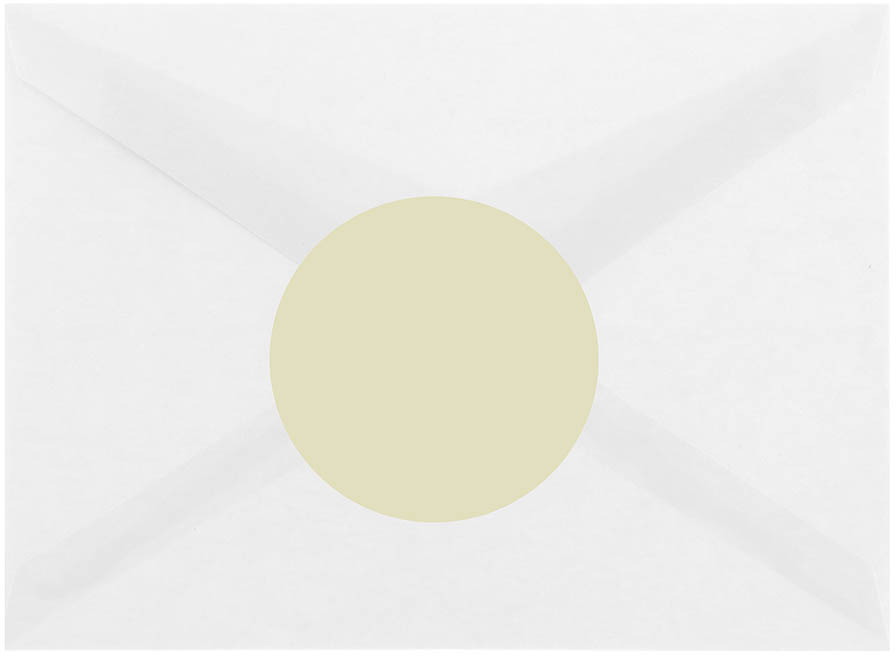 Ivory Large 2 1/2 Inch Round Labels