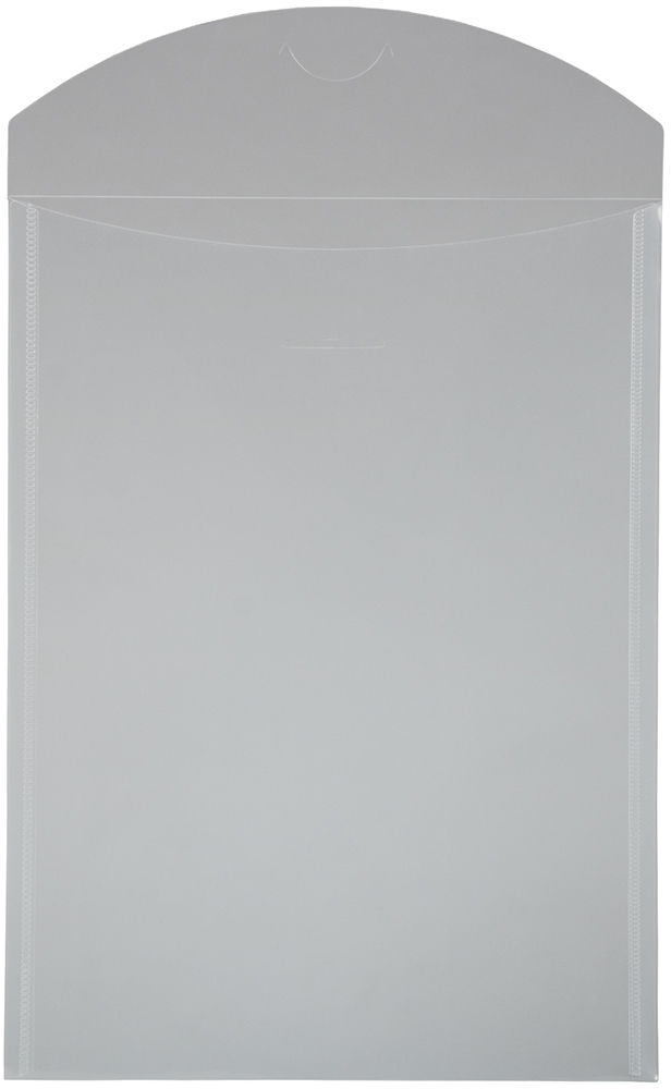 Clear Letter Open End Plastic Envelopes (8 7/8 x 12) with Tuck Flap