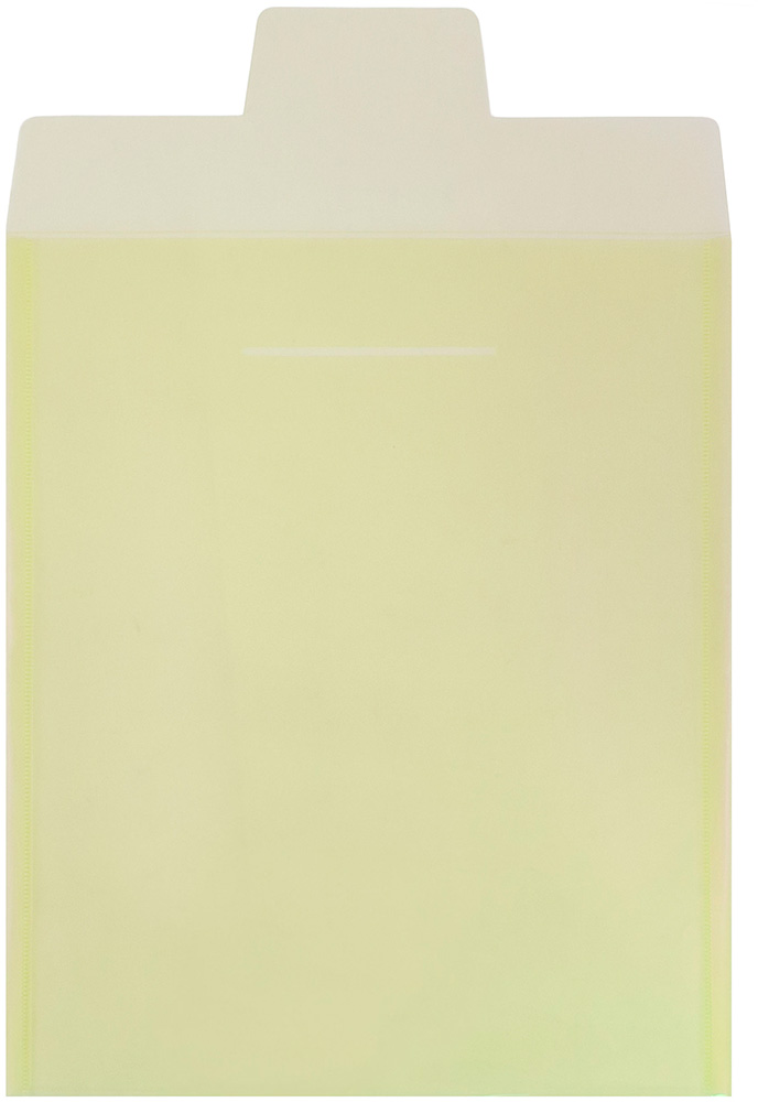 Yellow Letter Open End Plastic Envelopes (9 3/4 x 11 3/4) with Tuck Flap