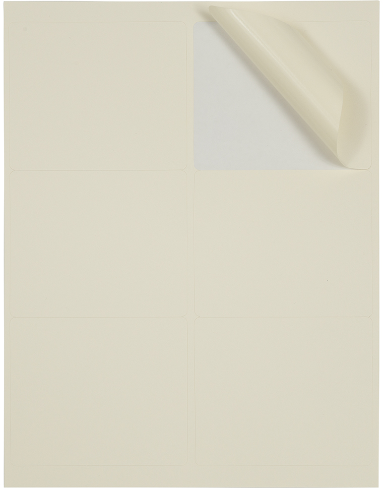 Ivory 3 1/3 x 4 Shipping Labels