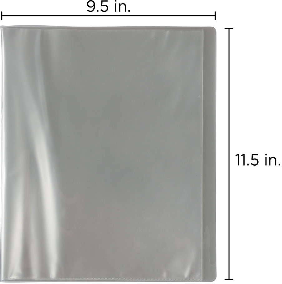 Smoke 8 1/2 x 11 Plastic Display Book - 12 Pages