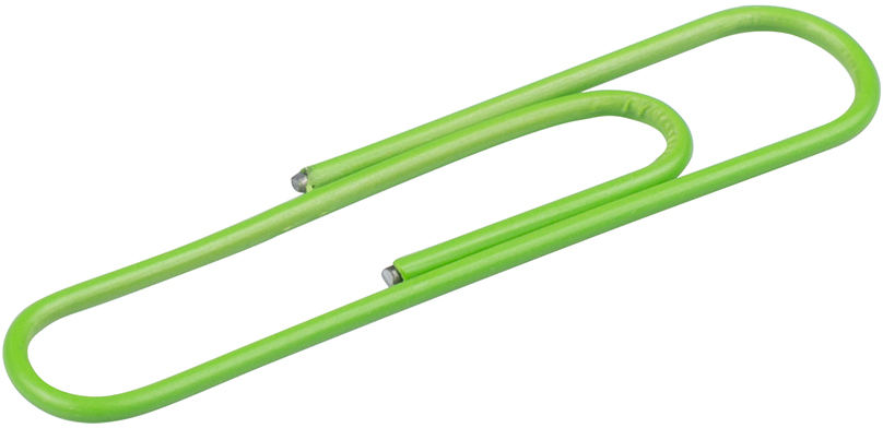 Lime Green Jumbo Paper Clips - 75 Pack
