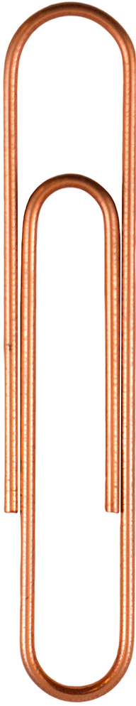 Rose Gold Jumbo Paper Clips - 75 Pack