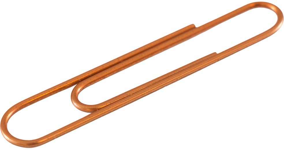 Rose Gold Jumbo Paper Clips - 75 Pack