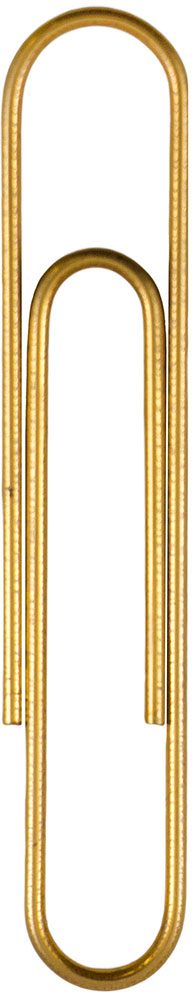Gold Jumbo Paper Clips - 75 Pack