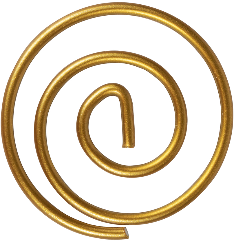 Gold Circular "Cloops" Paper Clips - 50 Pack