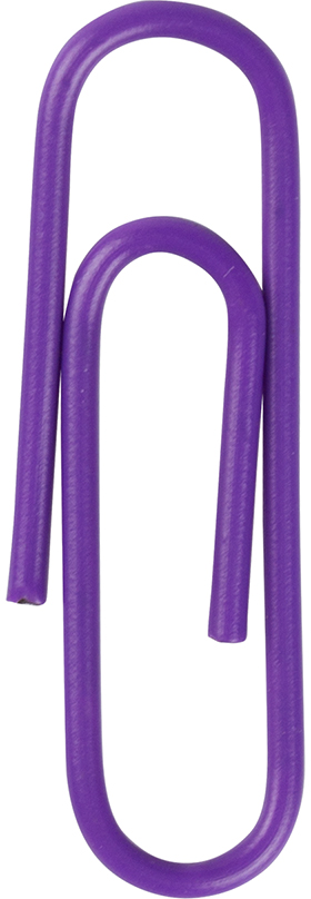 Purple Standard Paper Clips - 100 Pack