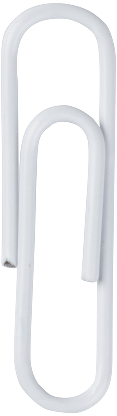 White Standard Paper Clips - 100 Pack