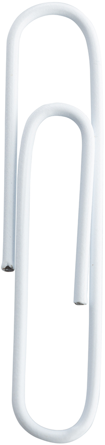 White Jumbo Paper Clips - 75 Pack
