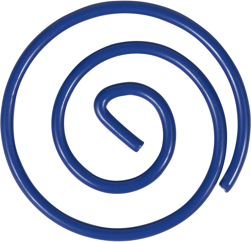 Dark Blue Circular "Cloops" Paper Clips - 50 Pack