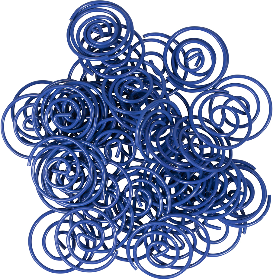 Dark Blue Circular "Cloops" Paper Clips - 50 Pack