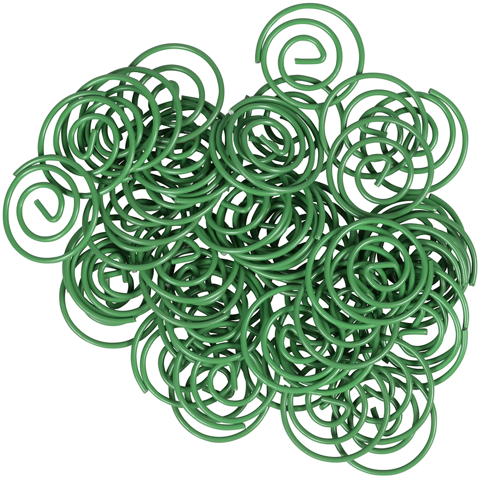 Green Circular "Cloops" Paper Clips - 50 Pack