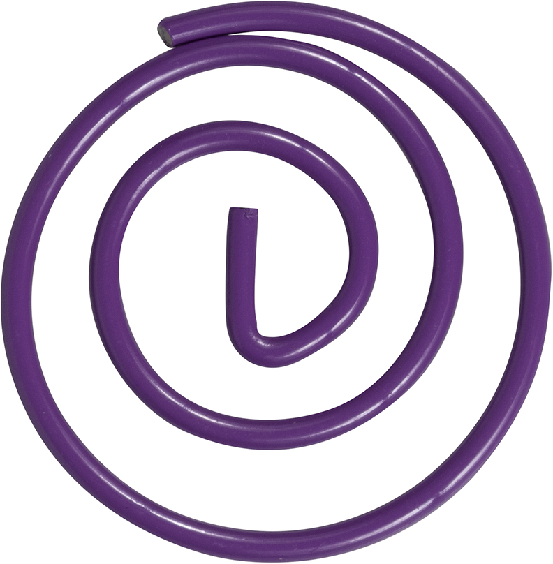 Purple Circular "Cloops" Paper Clips - 50 Pack