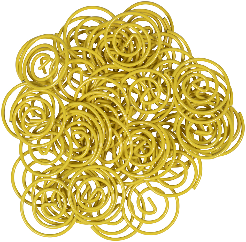 Yellow Circular "Cloops" Paper Clips - 50 Pack