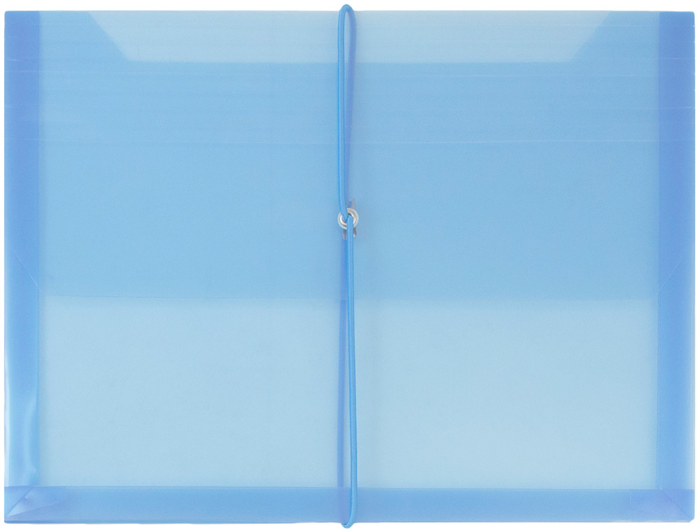 Assorted Letter (9 3/4 x 13) Booklet with 2 5/8" Expansion Plastic Envelopes with Elastic Plastic - 6 Pack